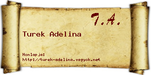 Turek Adelina névjegykártya